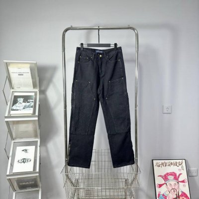 供 Louis Vuitton 路易威登 浮雕压花拼接牛仔裤 Lv钢印伐木裤 重工水洗做旧 拉链款 牛仔界的顶级天花板 重磅来袭，最为值得关注的爆款系列，真正的