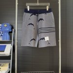 394 当天到货 现货现配 thom Brkwne 汤姆25Ss色织四条杠海豚提花针织短裤 原生纱面料 非再生纱 高版本 独立定织面料 经历柔软定型 洗水不变形