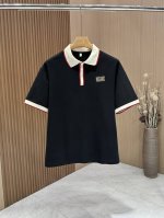 gucci 古奇 重磅推荐！春夏新品，专柜在售，顶级品质，棉质网眼珠地面料翻领短袖，客供定织100%纯棉网眼珠地面料，面料表面排列均匀整齐的纹理，透气性和散热排