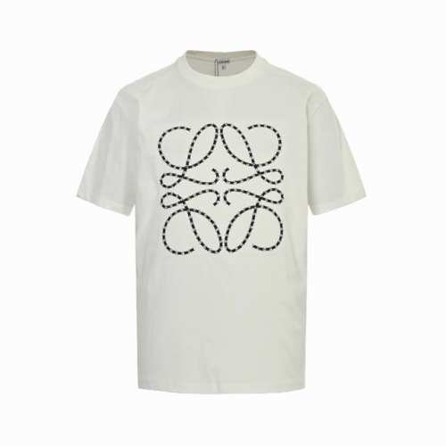 loewe 罗意威 25Ss 刺绣徽标Logo短袖 面料采用32支双纱260克高克重纯棉面料 厚织感加上紧密纺纱工艺，不会影响Tee的透气性，成色的饱和度很高