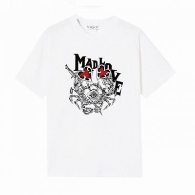 Givenchy 纪梵希蜘蛛字母短袖T恤,简单的设计看起来特别大方！版型剪裁特别有讲究！上身很洋气显瘦内搭外穿都看高密针织圆领设计，平整简约！亲肤透爽！T恤面料