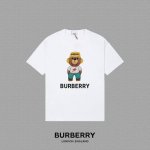 Burberry 巴宝莉] 2025FW短袖T恤 字母LOGO印花 高端26s双纱300克面料 重磅面料 定制拉架罗纹同缸同染 三标齐全 男女同款 颜色：黑色