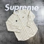 play 新品 刺绣复古衬衫 面料采用棉麻面料 工艺超高 一比一复刻 超细腻 原版复刻 万针刺绣Logo 立体饱满细腻 立体裁剪工艺 情侣款