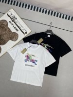 顶级复刻 高端定制 Burberry 巴宝莉 新款绣花彩色战马刺绣休闲圆领短袖T恤 购入原版开模打造，全套定制辅料，细节决定成败。 博柏利 Burberry，又