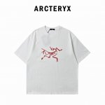 arc'teryx*始祖鸟 2025夏季新款 荧黄Logo标印花短袖T恤 定制面料300G 男女同款 001 尺码：S M L Xl