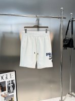 prada*25S夏季新款运动休闲五分短裤可搭配套装.侧身无缝设计.prada蓝色精致绣花.凸凹感十足.层次分明 基础休闲的松紧腰五分裤版型裁剪，上身无需考虑，