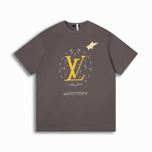 正确版高品质 1V驴家2025Ss新款莱恩石装饰烫钻飞机航线棉质短袖T恤 采用面料：15S精棉平纹面料 230G，罗纹：32S双纱螺纹 300G。 本款T恤取材