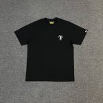 Xx275 Bape Ss25 猿人字母刺绣圆领270克克重麻棉面料 Zp开版 情侣款：S Xxl 黑色 白色 灰色