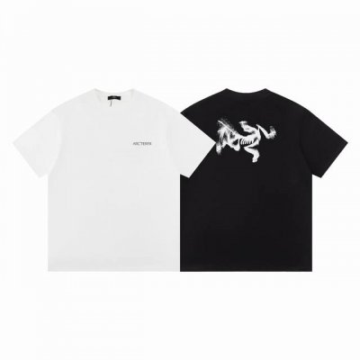 Ayc Teryx 始祖鸟 2025Fw短袖T恤 小鸟字母Logo高级印花 高端32S双纱280克面料 重磅面料 定制拉架罗纹同缸同染 三标齐全 男同款 颜色：