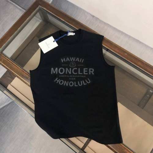 Mon*cler 蒙口 2025情侣款百搭纯棉背心，面料柔软舒适，全新设计灵感，极具时尚代表性！精致品牌印花logo设计！手感舒适透气！极为时尚耐看有腔调，上身