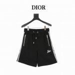 Dior 迪奥 侧边字母织带短裤 面料采用360克刷毛面料，订染颜色后整蚀毛处理，对照原版做丝滑超柔处理，布面肌理股线清晰明显，垂感一级棒，做工精致都到达外贸出
