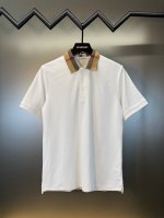 顶级代购版本★Burberry巴宝莉Ss25春夏新款经典格纹纯色男士翻领Polo衫 官网同步上新 高端珠地棉面料 洗水处理不缩水不变形 1:1复刻原版 区别市场