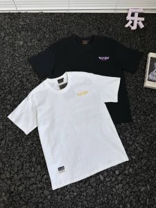 Evisu 福神 简约樱花字母图案Logo印花休闲情侣圆领短袖T恤 - 经典永远不会过时 人手必备款 230G纯棉精梳棉不起球不起毛 上手质感绝对可对比 环保进