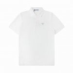 prada 普拉达 三角标字母 polo衫 原版面料 官方同款 定制 同缸染面料 手感非常舒服 春夏最新砖柜同步 时尚又个性 超级百搭好看的一款 男女都非常合适