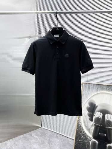 蒙口 Moncler 2025Ss夏季新款 翻领短袖T恤 polo衫 高端版本 专柜定制面料 透气舒适度高 细节无可挑剔 品牌元素设计理念 体现高品质 手感细腻