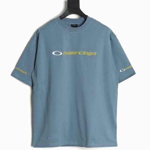 balenciaga 巴黎世家 Logo字母绣花圆领短袖T恤 采用纯棉柔软面料，对色定染面料 进口立体前绣花工艺，潮流感十足，定染纯棉面料，Os版型，三标齐全，
