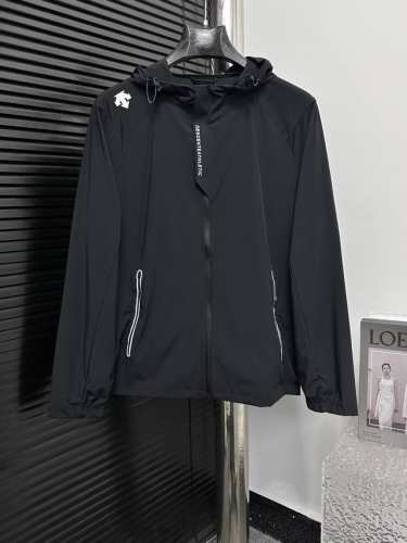 Descente 迪桑特冰感透气防晒服 配色：黑色 灰白 灰绿 卡其 尺码：M-4Xl