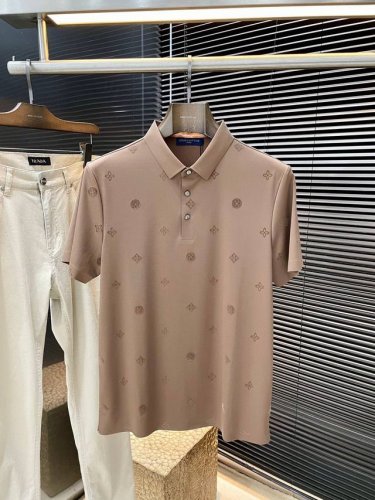 louis Vuitton 路易威登 2025年春夏最新款Polo短袖，采用最新桑蚕丝莫代尔面料，耐水洗不易掉色，手感柔软、成分柔软舒适 经典设计风格 特殊定制
