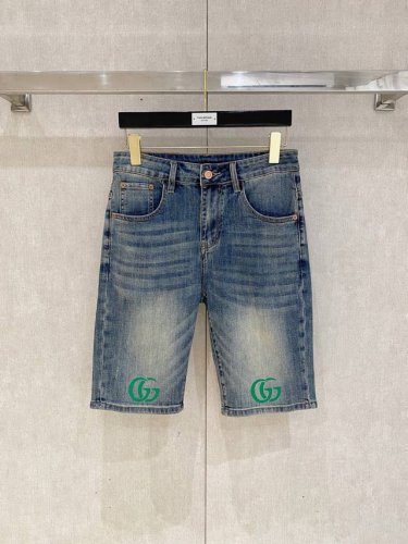 古驰 新品 高端独家发售 25Ss四季款超燃炸街系列之最牛仔短裤 独家隆重推出 原版定制高端品质面料 定制五金版型修身剪裁 面料带弹力 微弹上身舒适度超高 必爆