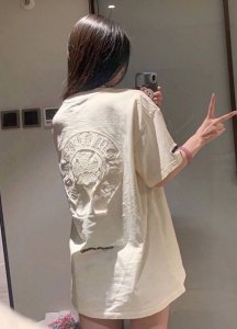 chroe Heart 重工刺绣短袖 双纱软糯细腻 克罗心永远好看 男友必备 也是无性别T恤 单穿打底都Yyds Sml
