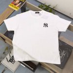 上新 款号：Tx270 2025新款Mlb洋基队Ny棒球字母图案Logo印花休闲情侣短袖T恤，轻奢高级，上身效果，绝绝子，采用250克纯棉面料，全套定制辅料，印