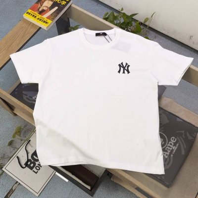 上新 款号：Tx270 2025新款Mlb洋基队Ny棒球字母图案Logo印花休闲情侣短袖T恤，轻奢高级，上身效果，绝绝子，采用250克纯棉面料，全套定制辅料，印