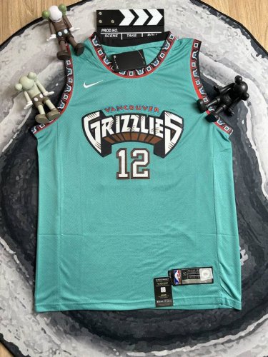 70 (款号：S12）【顶级刺绣版本】 nike Nba 复古限定经典版球衣 Sw球迷版 孟 菲斯灰熊队 莫兰特 12号 官网同步上新 新款选定各路大神上身同款