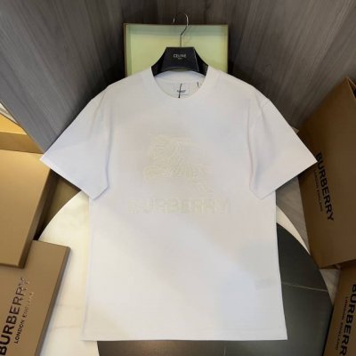 马术骑士植绒刺绣棉质T恤衫 Bur王牌尖货，镇店之宝 现货秒发 迟来的渠道好货好款！Bur王牌渠道单，代工出品、同步各大买手店正面采用字母马术骑士战马重工毛巾棉