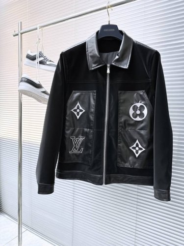 LV 顶级版本！2025早春新款夹克外套 原版1:1订制五金配件全进口原版定制 欢迎专柜对比 超柔软 超级重工 面料做工杠杠的版型完美 注意面料超舒服 独家款