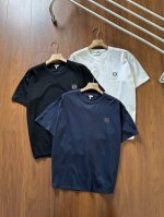 90【高品质】货号2548Loewe罗意威经典基础款刺绣男士夏季短信圆领T恤 高品质首选认准品质下单 经典百搭款 胸前经典拼色刺绣 全棉220克洗水面料 柔软舒