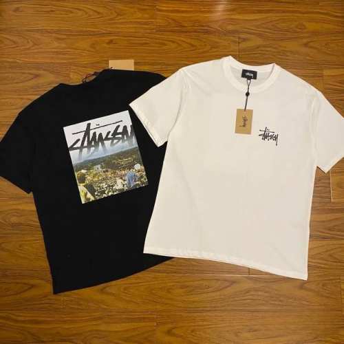 1110款斯图西Stussy高品质短袖，260克双纱面料，现货可报，宽松版型，最大穿到220斤都行，码数Mlxlxxl，颜色：黑色，白色