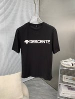 Descente迪桑特 2025Ss春夏最新款短袖T恤出货啦！！ 2025新款T恤 高版本专用面料 高克重纯棉丝光面料 上身舒适不失挺阔 针脚刺绣工艺、数字印花