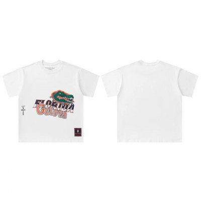 t8807 顶级品质 Travis Scott X Mitchell X Ness Florida Gators Hand-Drawn短袖 做工精美 走线流畅