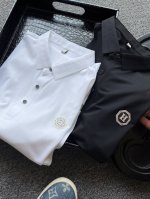 主推 顶级天蚕丝面料！ 人气爆款！Hermes 爱马仕专柜新品冰氧天蚕丝无痕短袖polo衫！恒隆在售万元级，款号：1236 爱马仕家今年最新液氨冰氧双处理天蚕丝