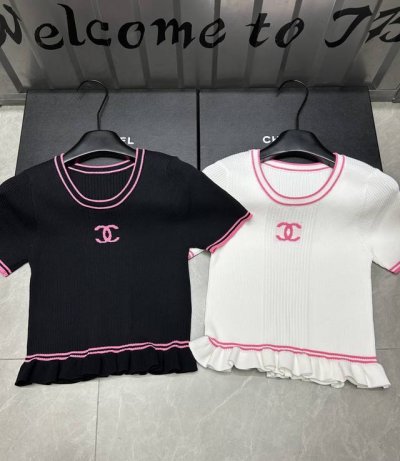 新品上线 款号:27562# #香香木耳边短袖实拍图