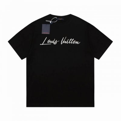高品质 Lv 路易威登 热气球字母短袖，对色定染面料，字母采用发泡立体工艺，超精细平网印花工艺，对位定点印花，采用细致纱网材质做网板，定染纯棉面料，更加体现图案