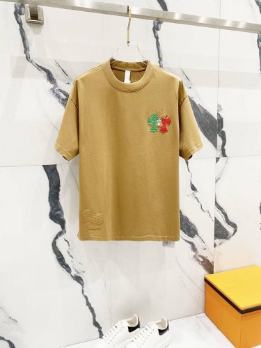 Chrome Hearts 克罗心320克洗水短袖 前后皮革梵文彩色十字架Logo工艺标识 官方同步 1:1原版开模 时尚个性 百搭潮流 纯原品质 原版洗水面料