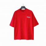 实拍细节图 +尺码表 巴黎世家 Balenciaga可乐海浪撕裂破坏短袖 经典可乐波浪印花 椭圆机进口撕裂浆工艺 激光对位下摆袖口领口磨破 整体印花无牙边 32