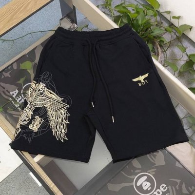 款号 Aj901 2025新款Boy London烫金老鹰翅膀Logo图案印花休闲情侣毛圈五分短裤 采用360G重大毛圈面料 质感一流 作为当下超火的品牌 没有