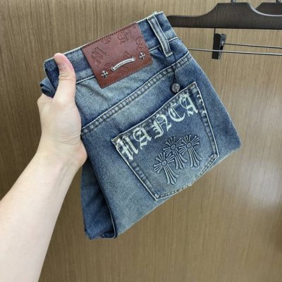 新款 Ch 高端定制、2025早春最新款牛仔裤 柜台同步发售 原版定制复刻 客供五金辅料 原单品质 进口牛仔面料重工洗水 精品皮牌 做工走线精细 上身绝佳！Fm