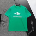 巴黎世家 官网新款洗水T恤.男士圆领经典Logo短袖T- Shirt 采用进口客供定制面料 高端的品质 尽显奢华。88672尺码：M-3Xl