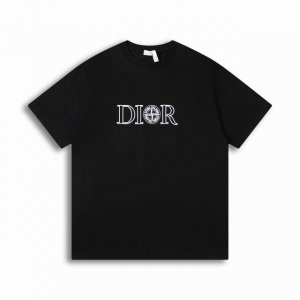正确版高品质 Dio*R迪奥X石头岛刺绣联名款T恤 重磅棉质Os宽松版型立体刺绣短袖T恤 打造鲜明的冬日摩登造型 男女同款 Size Xs S M L