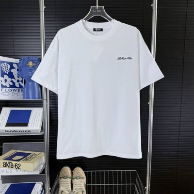 210 当天到货 现货现配 Balmain 巴尔曼25Ss简约品牌字母Logo前后刺绣标识短袖T恤 最高版本 原版面料 高版本 高品质 独家首发高定 面料采用2