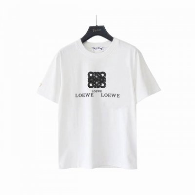 本地自取：180 实拍细节图+尺码表 loewe 罗意威 硅胶烫图案圆领短袖T恤半袖 （最高版本 原版面料 高版本 高品质） 所有细节 面料辅料工艺（全部1:1