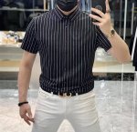 杰尼娅 2025Ss春夏时尚大爆款短袖衬衫，贸易公司渠道货，品相完美如斯，属于入柜级别，可预见性的爆款，高级定制进口长绒棉面料，大师级剪裁，质感无敌，亲肤性极佳