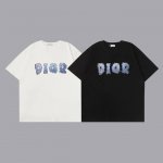252#P60 【长期现货】 Dior 迪奥 24Ss专柜同款圆领短袖T恤～～胸前撞色Logo设计～定制棉质260双纱面料～ 厚板立体！衣服偏厚使整体高透气和柔