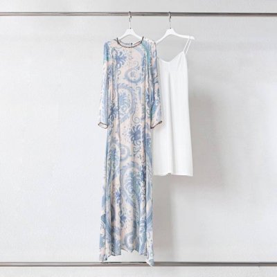 款号：25014 成分：100% Viscose 尺寸：0 1 2 3 脚围 腰围 长 Hem Waist Long 0 314 78 152 1 318 82