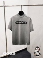 款F49 Good 市场顶级品质 goodbrand 25Ss爆裂纹字母印花重磅短袖T恤 yb一比一开发 100%棉 采用订色订染毛圈纯棉衣面 320G双股双纱