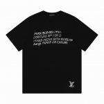 lv 路易家 中文汉字 提花圆领针织T恤短袖 颜色 咖色 黑色 码数 M L Xl Xxl