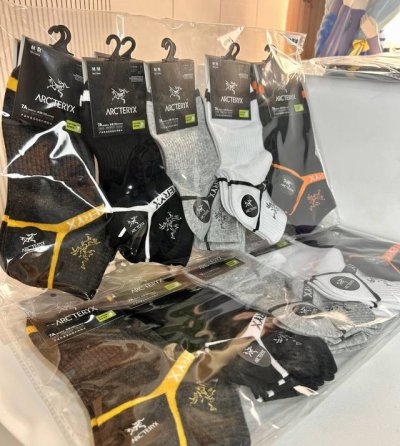 Arc'teryx 始祖鸟经典最新男女同款低帮短袜 一包10双 潮人必备款！！！最流行的袜子！今年街头流行的元素搭配设计，新鲜出炉，太仓公司货，这个系列的运动袜